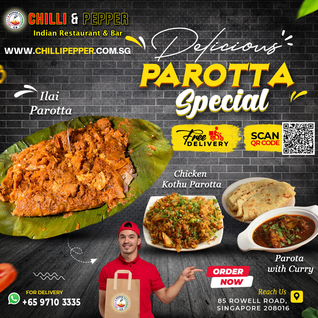 Irresistible Parotta Specials! - Chilli & Pepper Rastaurant and Bar in Little India, Singapore